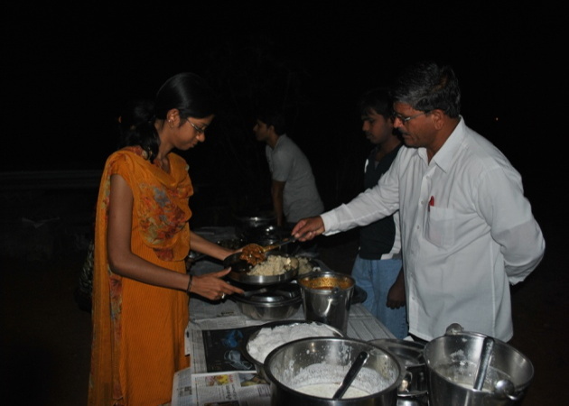 Candlelight dinner at the SSB canteen